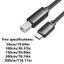 BTM USB C sang cổng vuông Dây dữ liệu in 24 28AWG Đầu nối nam sang nam cho máy in Máy quét Tương thích rộng