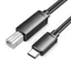 BTM USB C sang cổng vuông Dây dữ liệu in 24 28AWG Đầu nối nam sang nam cho máy in Máy quét Tương thích rộng