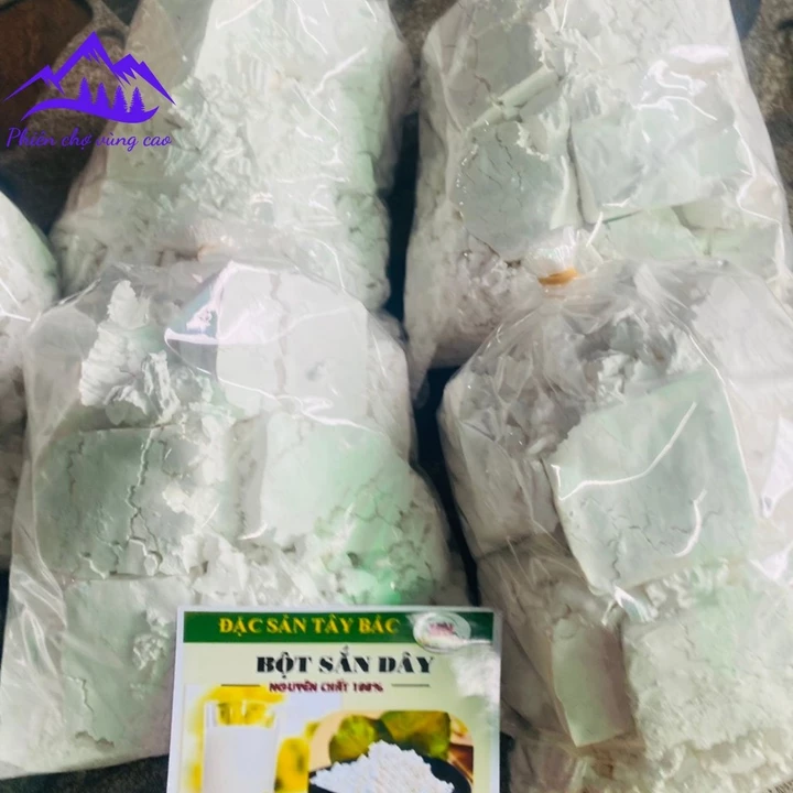 Tinh bột sắn dây nguyên chất 100%, bột sắn dây ta hữu cơ tinh chế thủ công giúp thanh nhiệt giải độc giải rượu giảm cân