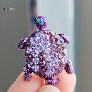 Julyhot Vintage Kim Cương Giả Rùa Động Vật Thổ Cẩm Cho Nữ Áo Chân Trang Sức Quà Tặng Massivedeals