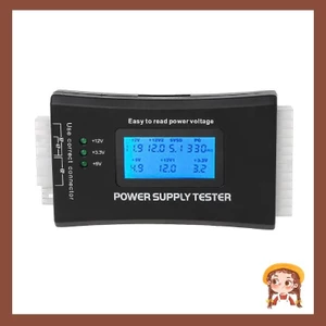Máy tính Li PC Power Supply Test Checker 20 24 pin HDD ATX BTX Meter LCD