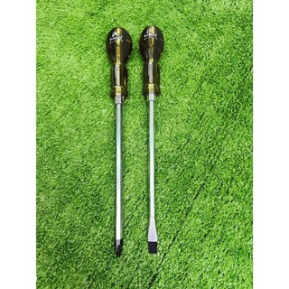 Combo 2 cây tô vít đóng 8×200mm Kapusi hàng đẹp (dẹt và bake)