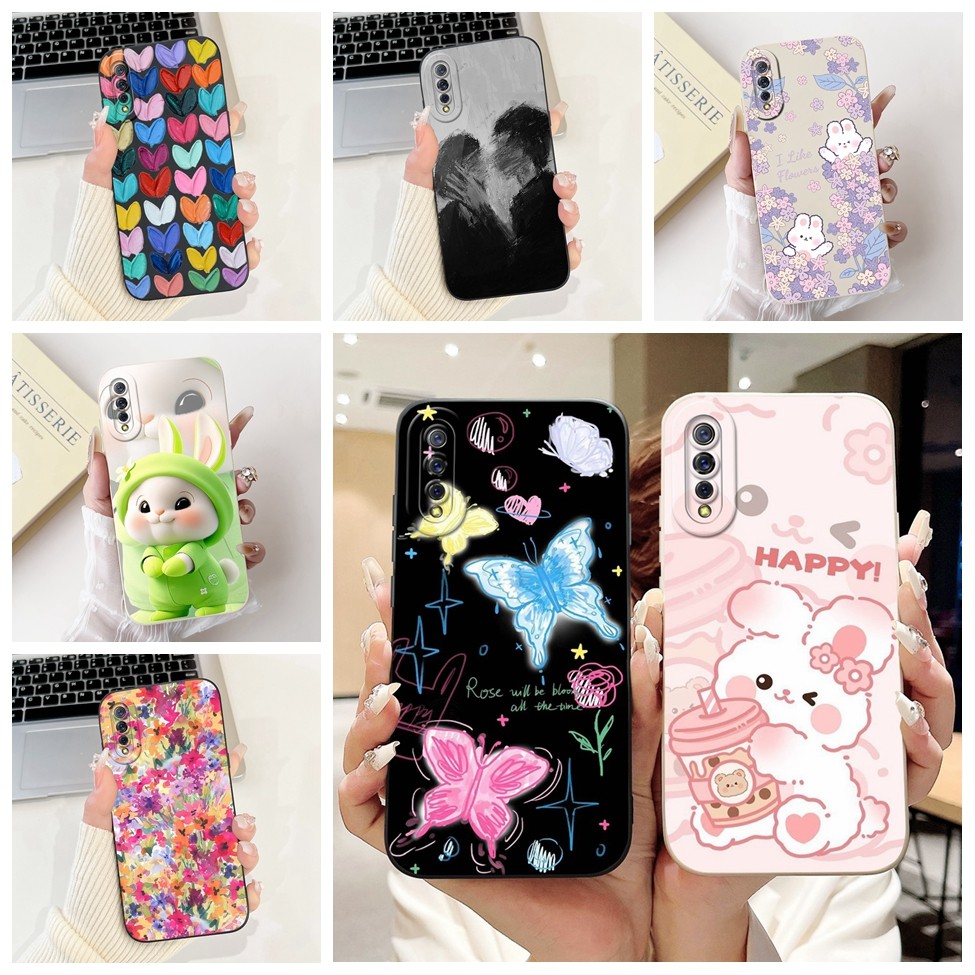 Vivo S1 1907 V1913A V1907 Ốp Điện Thoại Vivo S1 Ốp Lưng Chống Sốc Mèo Gấu Trúc Thỏ Thời Trang Hoa Tình Yêu