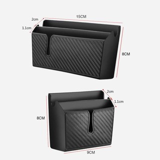 Hộp sắp xếp điện thoại di động GLKWC, Túi lưu trữ ô tô loại dính PVC, Đa chức năng có thể tháo rời DIY Bảng điều khiển Túi treo ô tô
