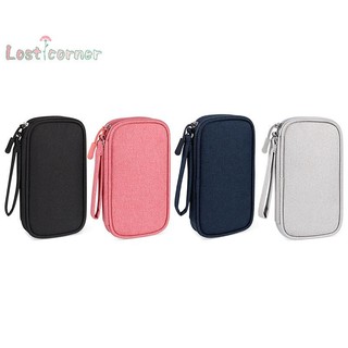 Lostcorner Điện Tử Kỹ Thuật Số USB Ốp Lưng Di Động Cáp Du Lịch Túi Bảo Quản Túi Phụ Kiện Túi Bảo Quản Cho Dây Sạc Điện Ổ Cứng Mới