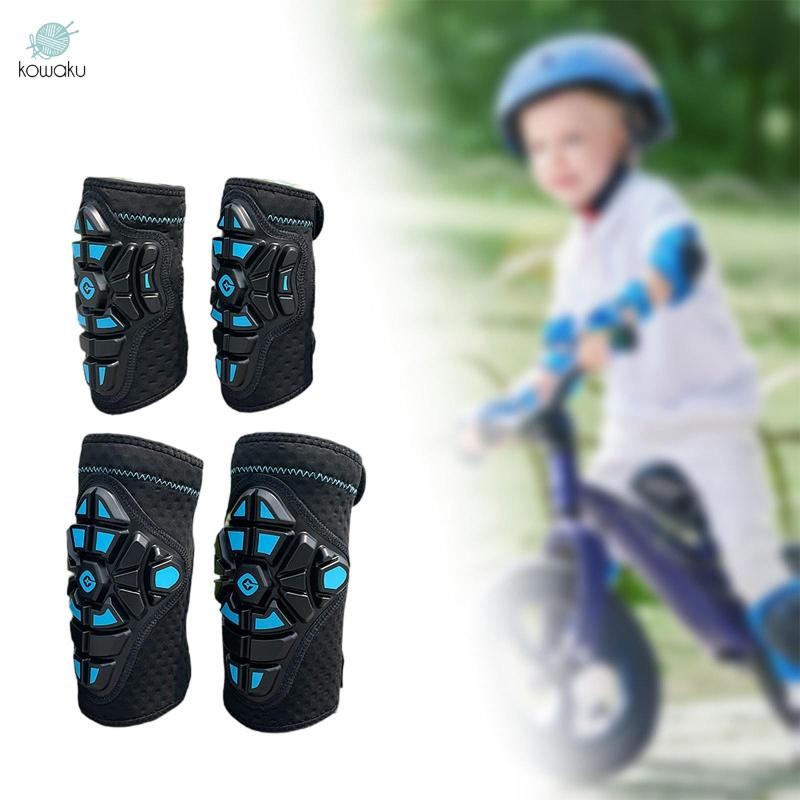 Miếng đệm khuỷu tay trẻ em Miếng đệm đầu gối Bảo vệ di động Thoáng khí chống mài mòn cho bé trai và bé gái Bộ đi xe đạp Hoạt động ngoài trời