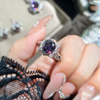 Châu Âu Mỹ ins Phong Cách Mới Đầy Màu Sắc Hoa Zircon Phù Hợp Với Nữ