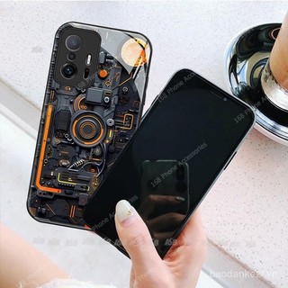 Ốp điện thoại Xiaomi 11T Pro, ốp điện thoại chống sốc Mi 11T, bảng mạch PCBA, kính, vỏ điện thoại đẹp, gió cơ học, xu hướng công nghệ cho nam sinh viên