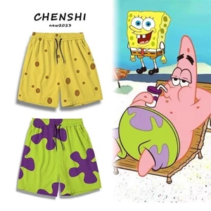 Spongebob SquarePants Dành Cho Nam Nữ Mùa Hè 2025 Phong Cách Mới Thể Thao Và Giải Trí Quần Đi Biển Rời Cho Nam