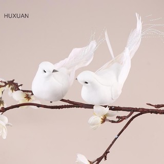 Huxuan 1 Bồ Câu Nhân Tạo Giả Bồ Câu Mô Phỏng Bồ Câu Cây Giáng Sinh Tiệc Cưới Trang Trí Nhà Cửa Trang Trí Phòng Khách RFT