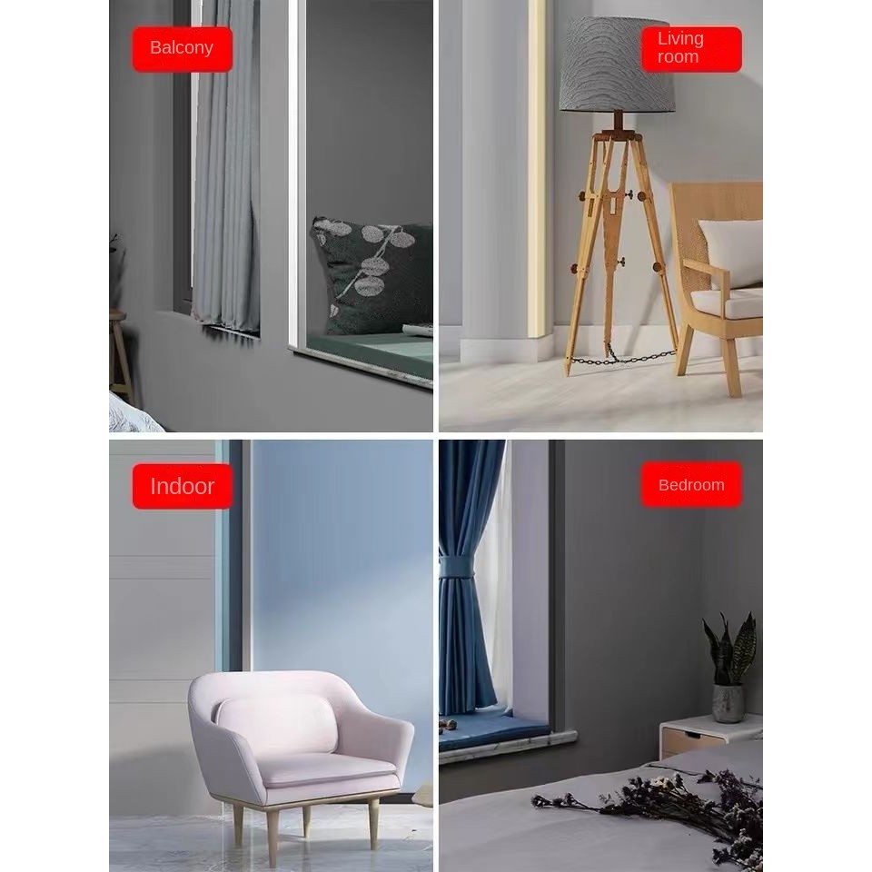 Pvc Yang Góc Cạnh Đóng Dải Ngói l Nhựa Đóng Dải Trang Trí Cạnh Niêm Phong Dải Cửa Sổ Tự Dính Chống Va Chạm Góc Bảo Vệ