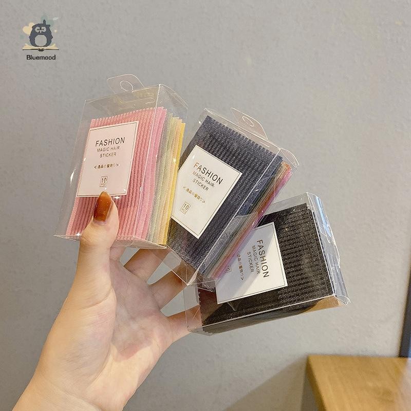 [Bluemood] 10 Miếng Dán Nổ Màu Trơn Viết Miếng Dán Tóc Kẹp Nữ Rửa Mặt Miếng Dán Trang Điểm Phụ Kiện Tóc Dụng Cụ Tạo Kiểu Mới