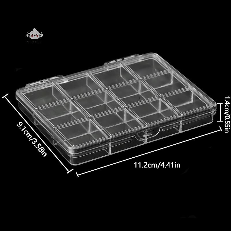 Maybest 12 Lưới Nhựa Tổ Chức Giá Đỡ Cho Móng Tay Nghệ Thuật Đá Trang Sức Lấp Lánh Phụ Kiện Hộp Bảo Quản Hạt Trang Trí Dụng Cụ Thu Thập {VN}