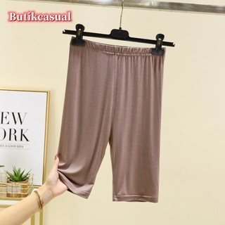 Phụ Nữ Modal Quần Short Legging Trơn Mỏng size Lớn Quần yoga Mùa Hè 2025 Quần Co Giãn
