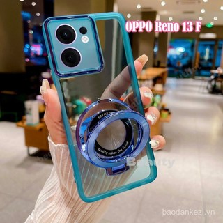 Ốp lưng Oppo Reno 13F cho Reno 13 F 13F 13Pro Reno13 F Reno13Pro Reno13F 5G 4G với giá đỡ, bảo vệ ống kính, vỏ TPU trong suốt cho OPPOReno13F, ốp lưng chống sốc Reno12