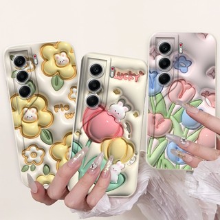 Dành Cho Tecno Camon 40 4G CM5 Ốp điện thoại Silicon Mềm Hoa Hồng Phổ Biến Cho Tecno Camon 40 Pro 4G CM6 Vỏ Chống Sốc