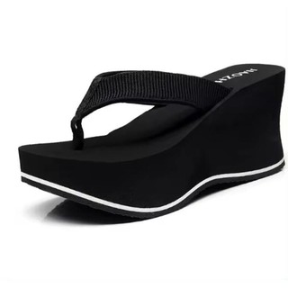 Dép kẹp đế xuồng lượn sóng quai dù 5cm 7cm 9cm Nữ DéP Shoes GiàY depnu ZZLL