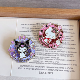 1 Dễ Thương Sanrio Cuomo Laurel Chó Pacha Chó Kim Loại Huy Hiệu Phụ Kiện Túi Đồ Trang Trí Pin