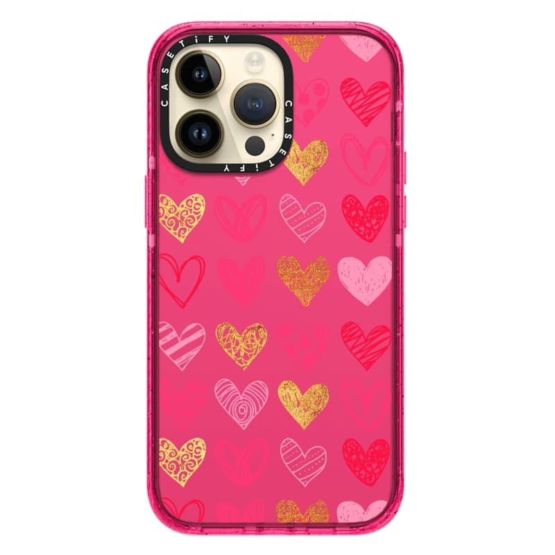 Casetify X love Case Bong Bóng Hồng Hút Từ Tính Cứng Acrylic Ốp Lưng Cho Apple IPhone 12 13 14 15 16 Pro Max Plus Có Hộp