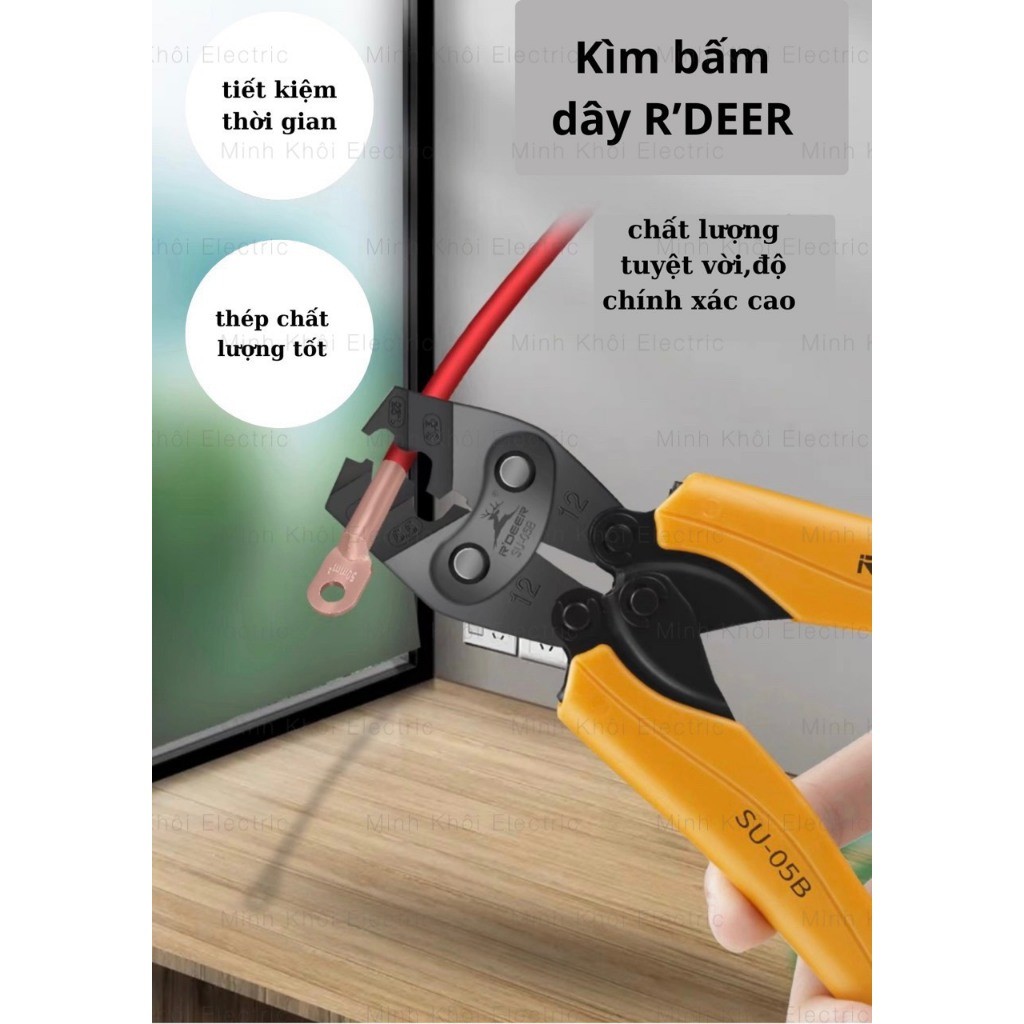 Kìm bấm cos RDEER SU-06B, kềm bấm cos,kìm bấm cốt,kiềm bấm cos,kìm cốt,kềm cốt,kìm ép cốt,kiềm cốt