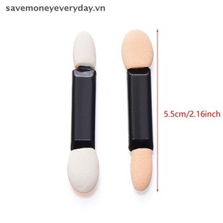 [savemoneyeveryday] 10 chiếc Bàn chải phấn mắt dùng một lần Bộ cao su xốp hai mặt Bàn chải phấn mắt trang điểm cho dụng cụ trang điểm mỹ phẩm [vn]