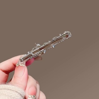 MAUROPOLI Kẹp Tóc Nữ Bột Đá Dâu Kim Loại Phong Cách Mới Ngọt Ngào Dễ Thương, Mỏ Vịt Gãy Tóc, Trái Tim
