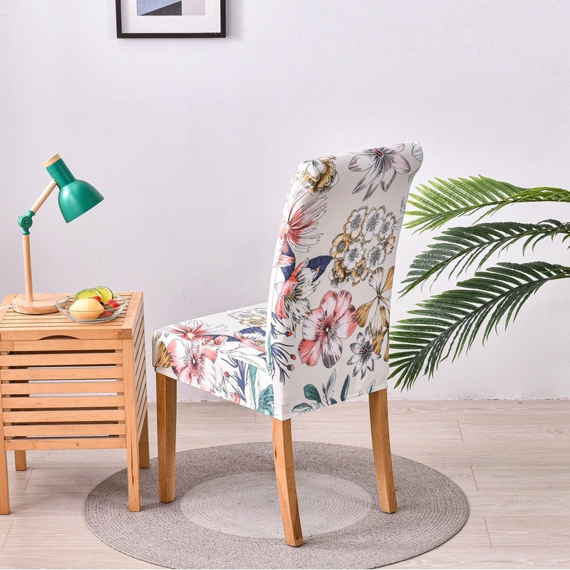 Co Giãn Phòng Ăn Bọc Ghế Họa Tiết Hoa Ghế Slipcover Co Giãn Dày Jacquard Nhà Bếp Vỏ Bọc Trượt Cho Ăn Nhà Bếp Khách Sạn Tiệc Cưới