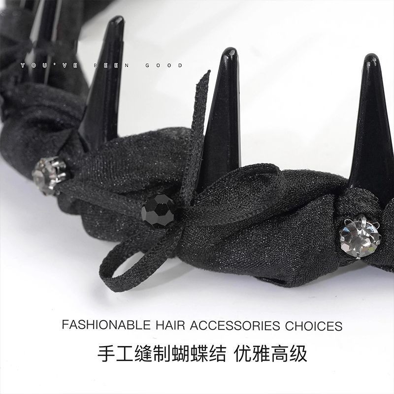 ✨Shop Louis Công Chúa Paris Qingwan Băng Đô Nữ 025 Nơ Phụ Kiện Tóc Tính Khí Đầu Lâu Cao Áp Đầu 25.4.1