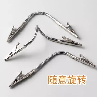Kẹp cá sấu bằng thép không gỉ 304, giá đỡ cuộn muỗi, kẹp cá sấu hai đầu, kẹp nhãn, kẹp ghi nhớ