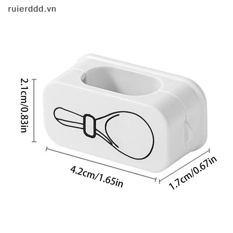 # ruierdd # Giá đựng thìa gạo dính Giá đựng đồ nhà bếp Bếp treo tường Giá để thìa đựng đồ nhà bếp màu đen trắng sắp xếp.