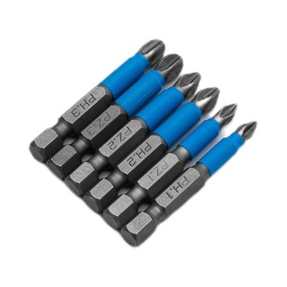 [Fuxin] Bộ 6 mũi tuốc nơ vít chống trượt điện cho tác động 50mm PH1 / PH2 / PH3 / cho PZ1 / cho PZ2 / PZ3