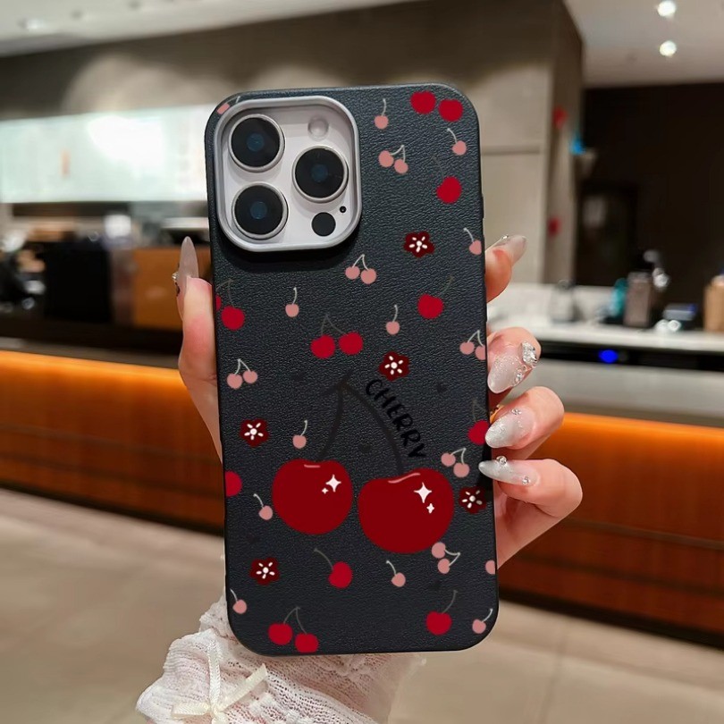 Ốp Điện Thoại Trái Cây Anh Đào Cho Tecno Spark 9 30 10 20 Pro + 10C 8C 30C GO1S GO2025 GO2024 go2022 go2021 POVA 6 NEO Bảo Vệ Ống Kính Chống Sốc