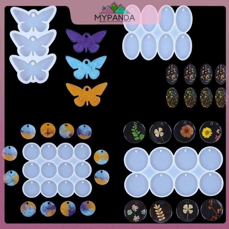MYPANDA Khuôn Nhựa Silicone 8/12 Chiếc Cho Trang Sức DIY, Ép Epoxy, Tạo Móc Khóa Handmade