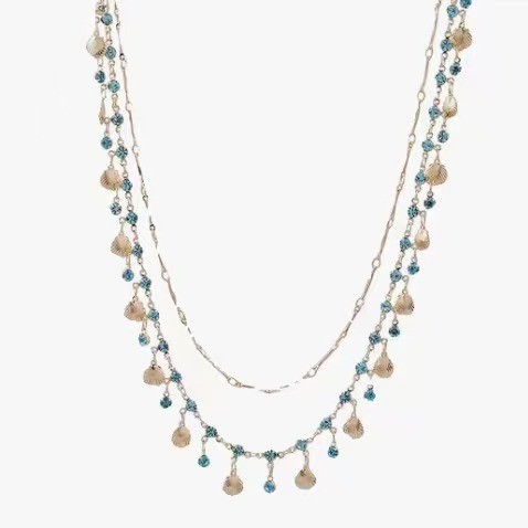 Sách Đỏ Nhỏ Xanh Zircon Vàng Bướm Vòng Cổ Phù Hợp Với Xương Đòn Dây Xích Niche Thiết Kế Nữ Cao Cấp Ánh Sáng Sang Trọng Trang Sức 10.23