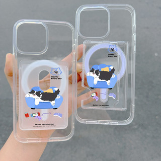 Happy Everyday Lovely Cat Wallet cho iPhone 16 15 14 13 12 16Pro Max Plus Thẻ phong cách nhựa Ví điện thoại cho vỏ bỏ túi
