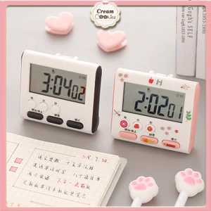 Đồng Hồ Bấm Giờ Điện Tử Mini Đồng Hồ Đếm Ngược Báo Thức Hẹn Giờ Học Tập Nấu Ăn