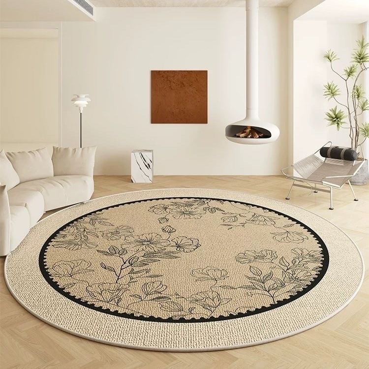 Thảm Tròn Phòng Khách Thảm Nhẹ Phòng Ngủ Sang Trọng Ghế Bàn Trang Điểm Học Tập Thảm Sàn Chăm Sóc Miễn Phí