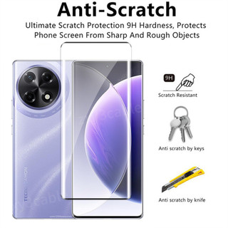 Kính Cường Lực 2in1 Cho Tecno Camon 30 S 40 Pro 30S 4G 5G 2024 Viền Cong Bảo Vệ Màn Hình Cho TecnoCamon30 Camon30S 30SPro 30S Camon40 40Pro Pro Phim Bảo Vệ Ống Kính Máy Ảnh