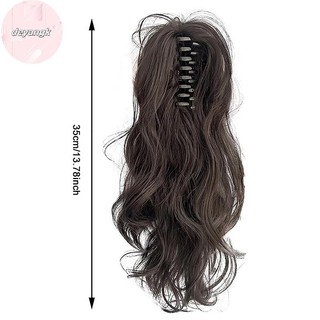 Deyangk Tổng Hợp Móng Vuốt Kẹp Đuôi Ngựa Phần Mở Rộng Tóc Ngắn Xoăn Tự Nhiên Đuôi Giả Tóc Cho Nữ Đuôi Ngựa Tóc Đen VN