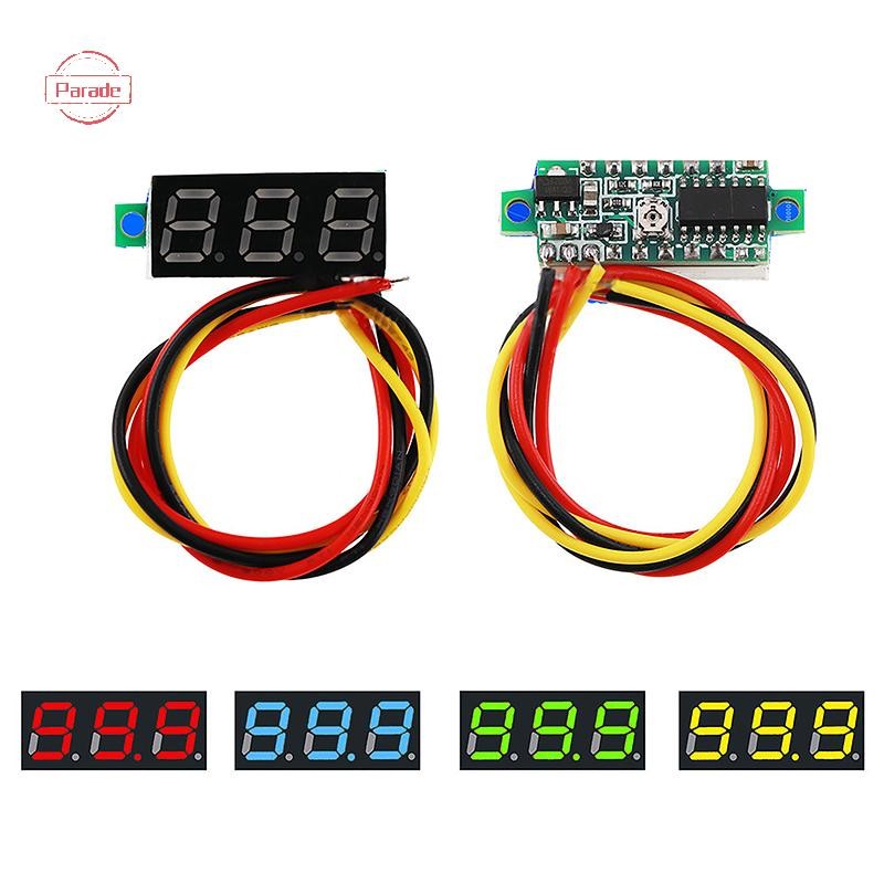 Diễu hành 0,28 Inch Vôn kế kỹ thuật số 0-100V Máy kiểm tra điện áp Vôn kế Máy dò VN