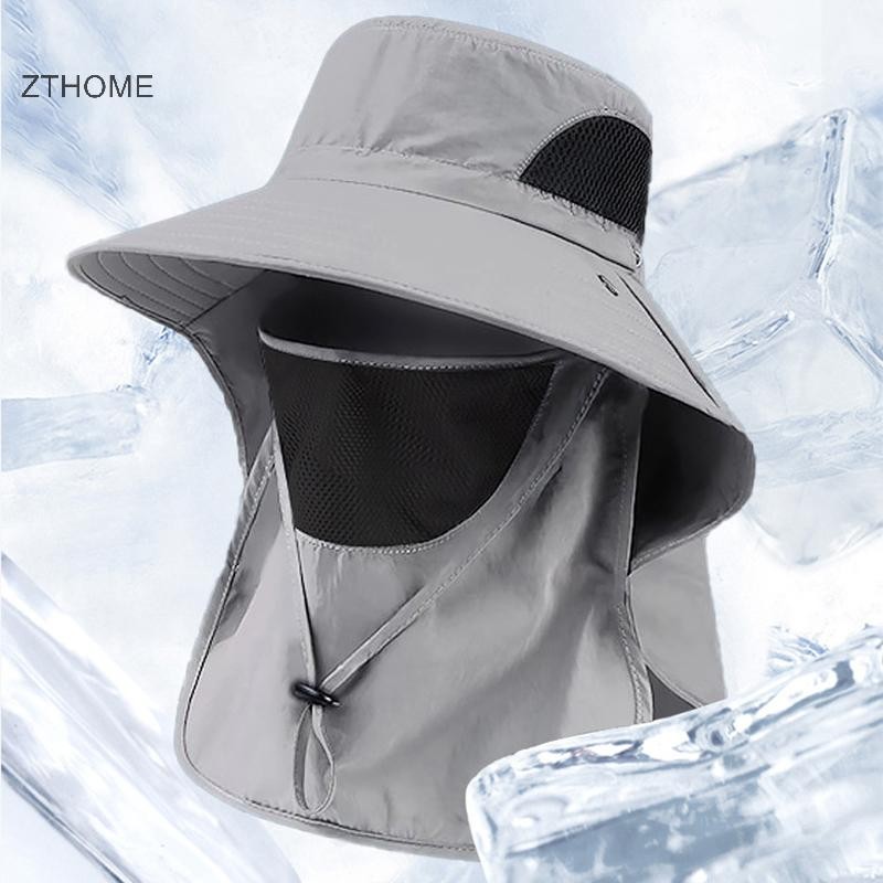 Zthome Mũ Ngoài Trời Mũ Chống Thấm Nước Nhanh Khô Lớn Vành Câu Cá Đi Bộ Đường Dài Mùa Hè HOT