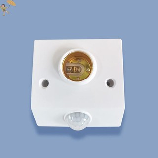 [Gou] AC85-265V Tự Động Cơ Thể Người Hồng Ngoại Cảm Biến Hồng Ngoại IR Giá Đỡ Đèn Bóng Đèn LED E27 Đế PIR Máy Phát Hiện Đèn Tường Ổ Cắm VN