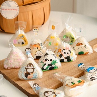 Hooudou 50 / 100 Chiếc Gạo Tam Giác Nhật Bản Bao Bì Dùng Một Lần Nori Onigiri Túi Sushi Sushi Làm Sushi Khuôn Bento Phụ Kiện VN