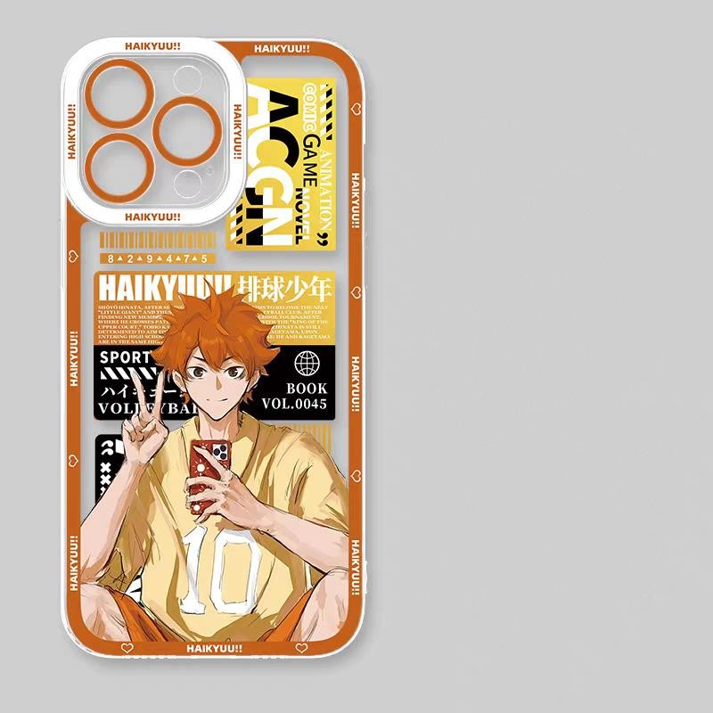 Ốp Lưng Điện Thoại Xiaomi Redmi Note 12 4G 12C 10C 9T A1 A2 9 Note 10 11 12 Pro 10S 11S 12S Ốp Lưng Anime Thoáng Mát Haikyuu Shoyo Hinata Tobio Kageyama Kozume Kenma Oikawa Tooru