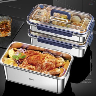 Hộp Bảo Quản Thực Phẩm Có Nắp Kín Hơi Thực Phẩm Inox 316 Dung Tích Lớn Chống Rò Rỉ Hộp Bảo Quản Nhà Bếp Có Chỉ Báo Ngày Niêm Phong Vòng Tay Cầm Ẩn Lò Nướng Mic