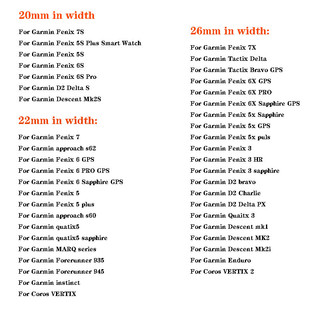 Dây đeo tháo nhanh silicon 20 / 22 / 26mm cho Garmin Fenix 7S 7 7X / Fenix 6-6S-6X-5S-5X-3 / bản năng / 745 935 945 955