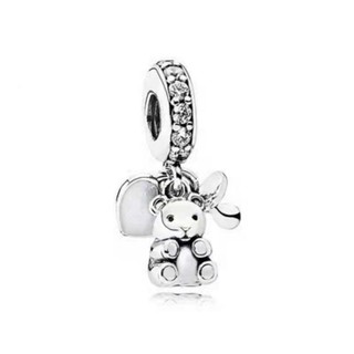 Hàng hóa tại chỗ 925 bạc với cùng một tình yêu tùy chỉnh lỏng Hạt Mặt dây chuyền trái tim có đế đầy đủ phụ kiện Vòng đeo tay