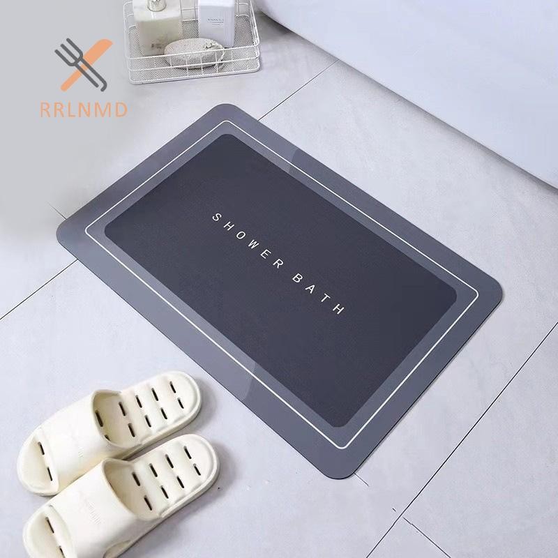 Rrlnmd Thảm tắm phòng tắm thấm hút Thảm tắm chống trượt Thảm tắm khô nhanh Thảm tắm lối vào nhà bếp Thảm chùi chân Thảm trải sàn nhà Thảm trải sàn bồn tắm MỚI