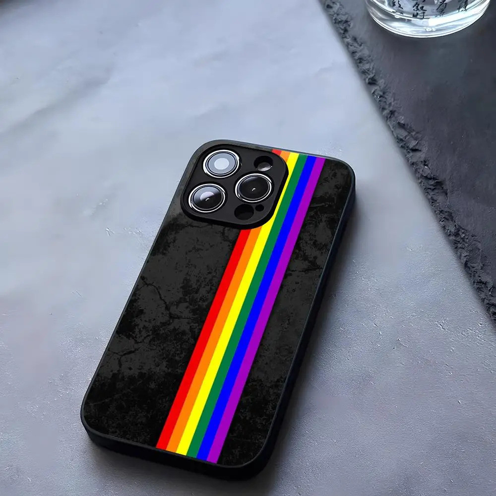 BK-3 Đồng Tính Nữ LGBT Cầu Vồng Điện Thoại Kính Cường Lực Cho iPhone 13 14 12 16 17.35 11 Pro XS Max Plus Mini X XR SE2020 Coque