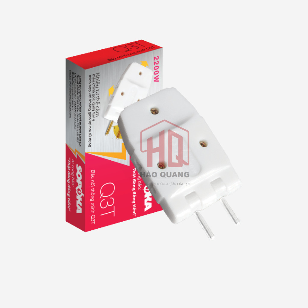 Ổ CẮM CHIA ĐIỆN ĐA NĂNG SOPOKA CHÍNH HÃNG – CHỊU TẢI CAO 2200W – CHIA 3/Q3T – AN TOÀN & BỀN BỈ